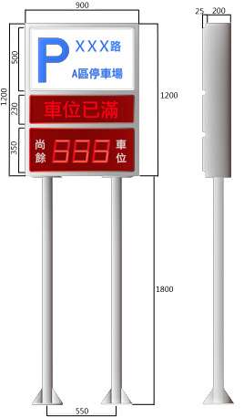 Rotasun 眾陽交通設備燈箱單面出車燈 KL-110A