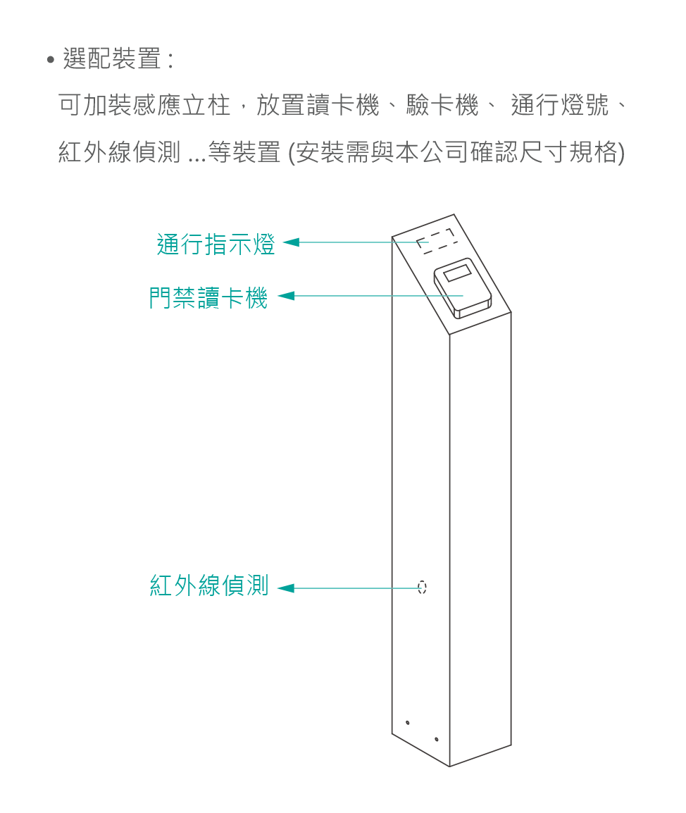 圓柱擺閘選配