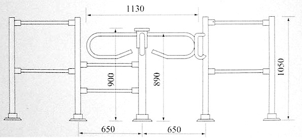 Rotasun 眾陽門禁設備單向旋轉架 KD-110